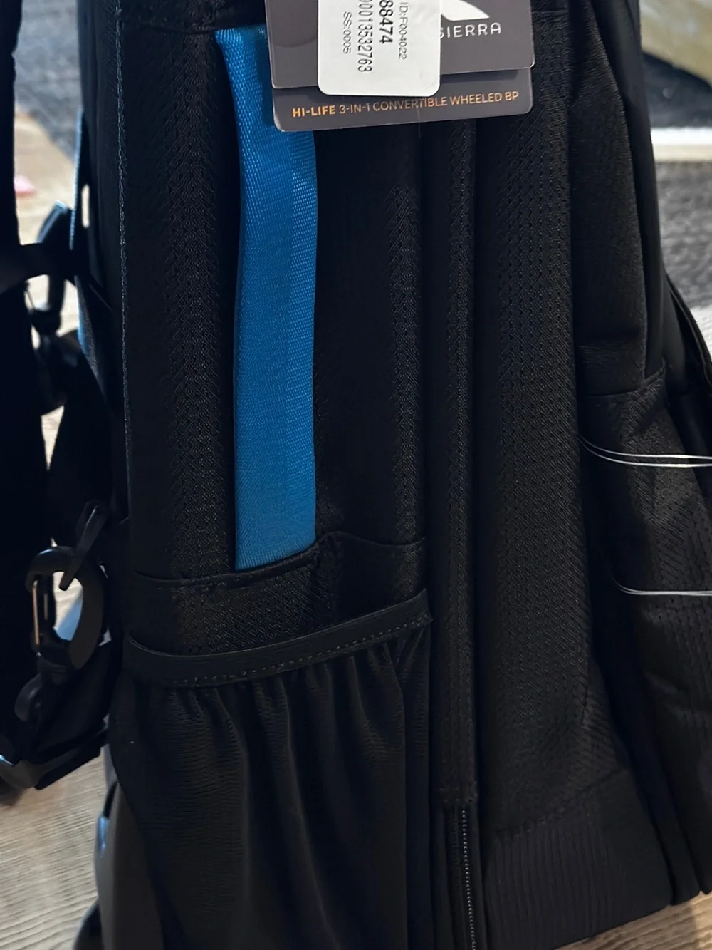 High Sierra Black Campus Backpack 18.5 Hi-Life 3-In-1 Convertible, travel bag ✈️
